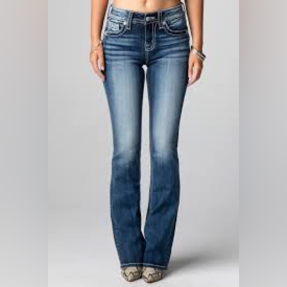 Miss Me Denim - Miss Me jeans embellished skinny bootcut pants size 26